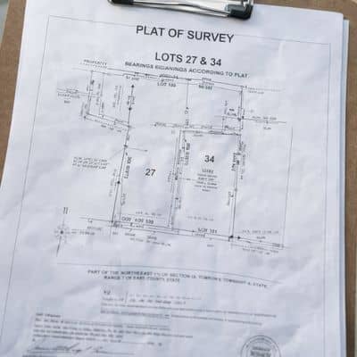 Recorded plat of survey showing legal property boundaries used to help homeowners find my property line accurately